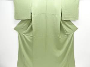 織柄単衣色無地着物